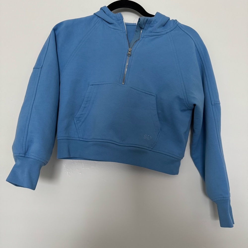 GAP Kids Sky Blue half zip Hoodie